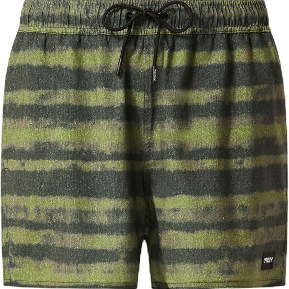 Oakley Men's 16" Beach Shorts Swim Trunks Size Large XL XXL Blurred Stripes NWT